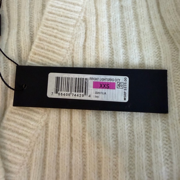 *NEW Donna Karan Jewel Button Bright Lights Big City Cardigan Size XXS (FLAW) - Picture 7 of 9